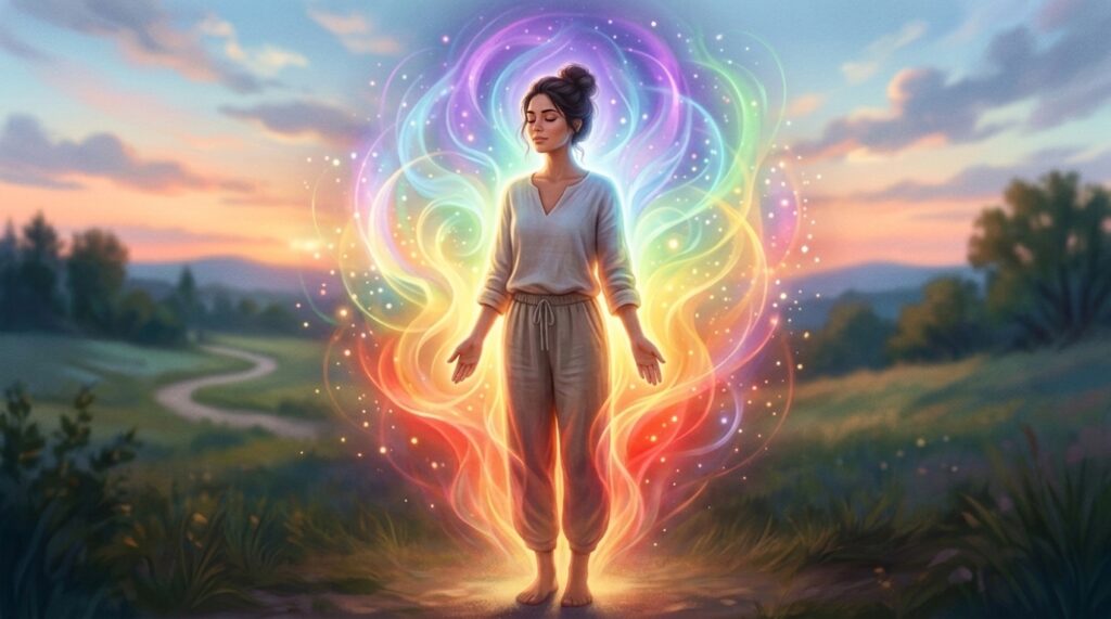 person with aura
