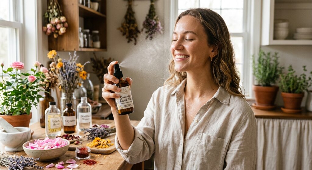 DIY Rosewater Facial Mist
